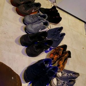 Eight pairs of shoes